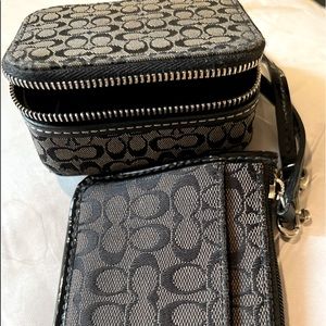 Coach Badge change purse with pill case